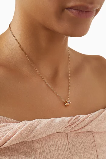 Jewel Pendant Necklace in 18kt Rose Gold