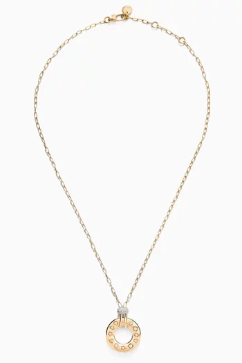 Iconica Reversible Diamond Necklace in 18kt Rose Gold