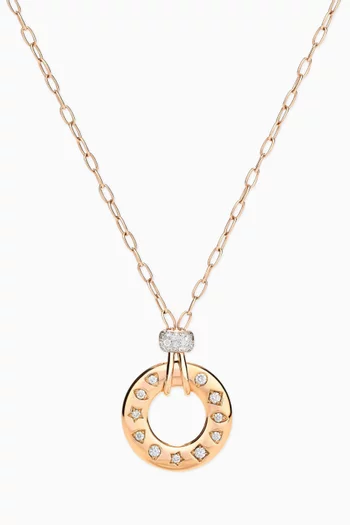Iconica Reversible Diamond Necklace in 18kt Rose Gold