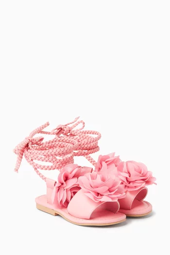 Evelina Floral Sandals