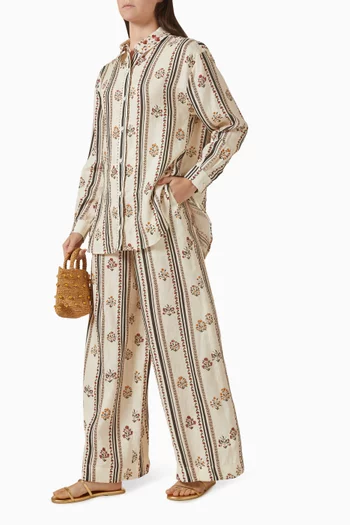 بنطال توتا انديس كتان