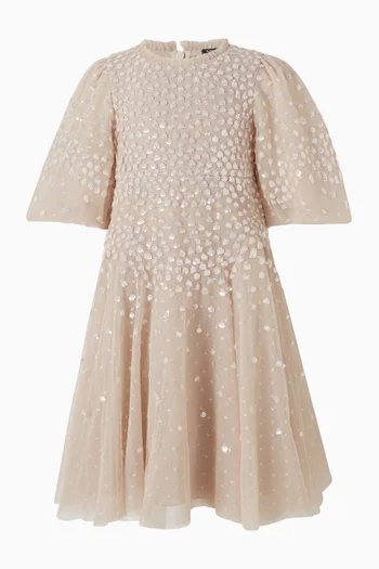 Scallop Sequin Dress