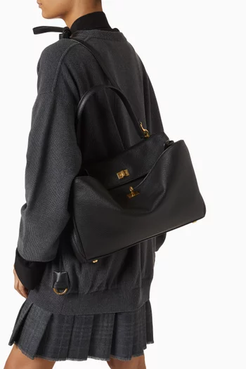 Medium Rodeo Handbag in Grained Calfskin