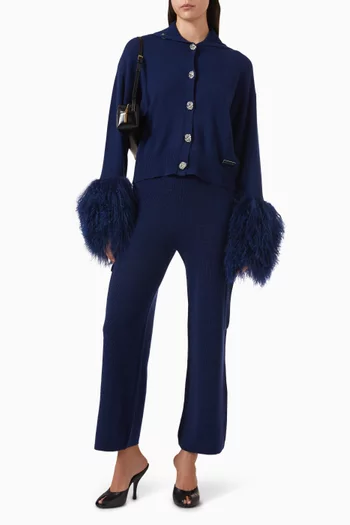 كارديغان بياقة عالية صوف وكشمير