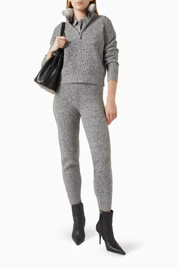 The High-neck Zip Sweater