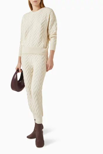 The Textured Round Neck Sweater