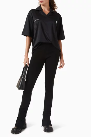 Oversized Sports Polo Shirt