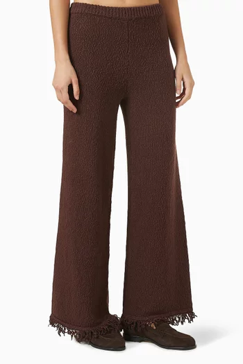 Sue Fringe Pants in Cotton