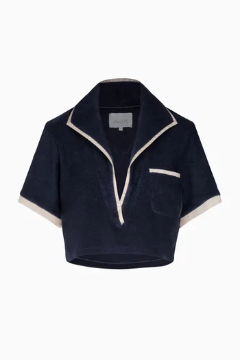 تي شيرت ميستي بحافة قصيرة تيري