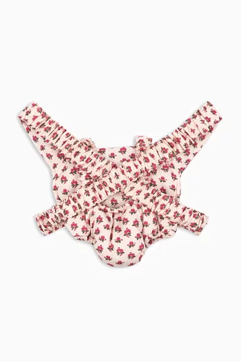 Rose-embroidered Doll Carrier