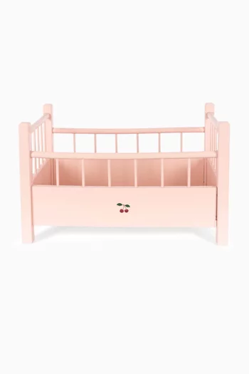 Wooden Cherry Doll Bed
