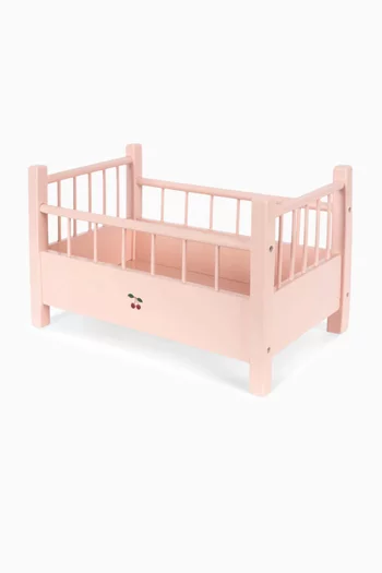Wooden Cherry Doll Bed
