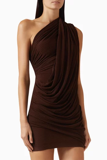 فستان إريكا قصير جيرسيه مضلع