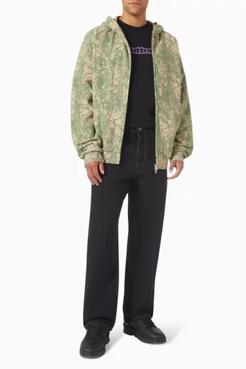 بنطال جينز بقصة فضفاضة دينم