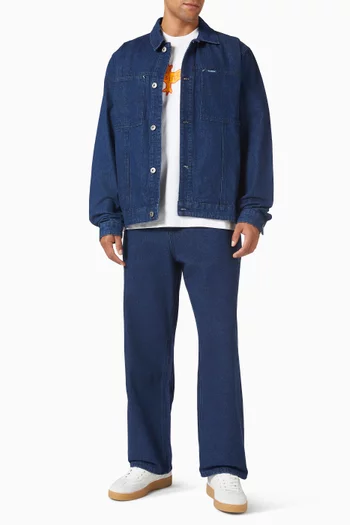 بنطال جينز بقصة فضفاضة دينم