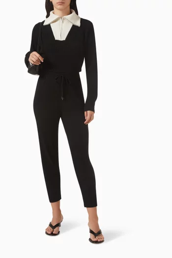 Half-zip Sweater in Rib-knit