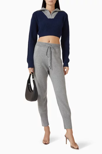 Half-zip Sweater in Rib-knit