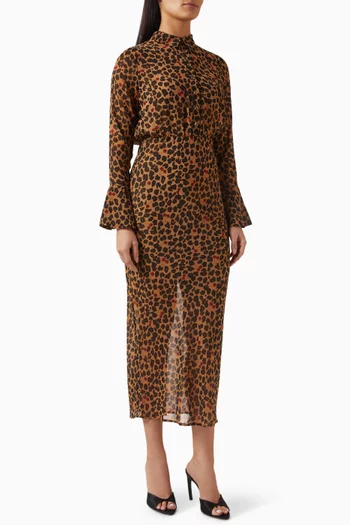 Mia Leopard-print Dress