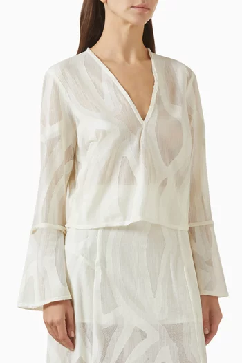 بلوزة أفيلا قطن