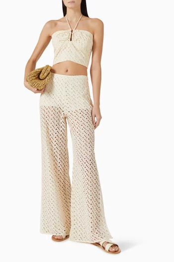 Eyelet Melinda Cropped Top