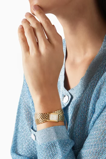 ساعة الينور ميني كوارتز بتصميم مزدوج ملفوف