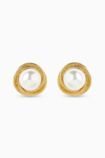 Gigi Earrings in Gold-Plated Metal