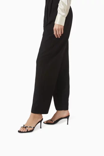 حذاء مفتوح سمر بكعب 80 مم ستان