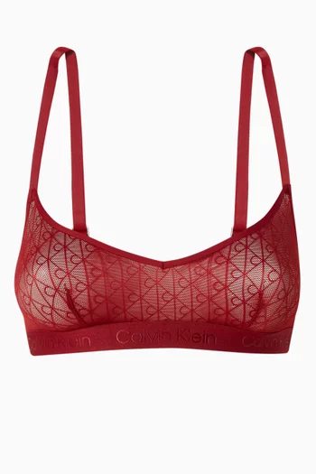 حمالة صدر مايكروفايبر ودانتيل شفاف