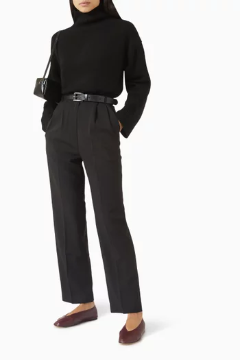 سترة بويفريند بياقة عالية كشمير