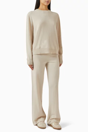 طقم بنطال رياضي وسترة كشمير