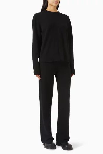 طقم بنطال رياضي وسترة كشمير