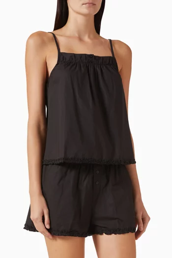 Yoke Co-ord Set in Cotton Poplin