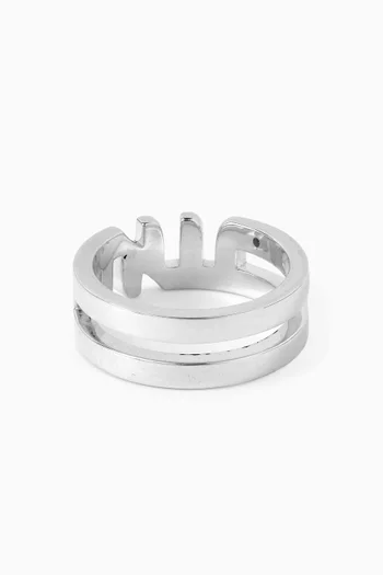 Arabic Letter "Seen" Ring in Sterling Silver