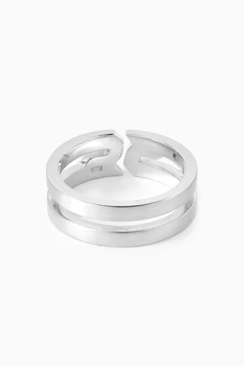 Arabic Letter "Ein" Ring in Sterling Silver