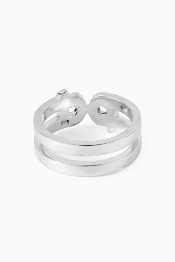 Arabic Letter "Meem" Ring in Sterling Silver