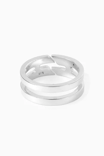Arabic Letter "Hhaa" Ring in Sterling Silver