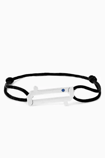 Arabic Letter "Baa" Bracelet in Sterling Silver