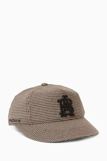 كاب بأحرف شعار الماركة مزيج صوف