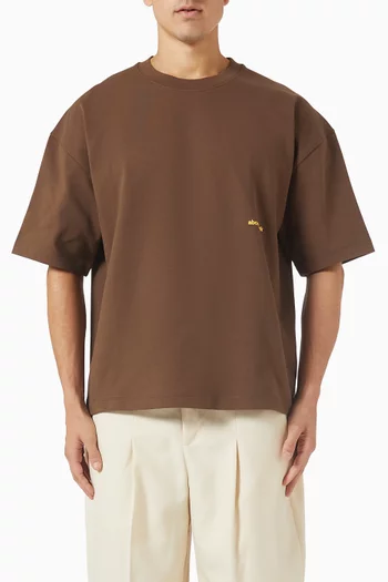 تي شيرت بقصة مربعة قطن