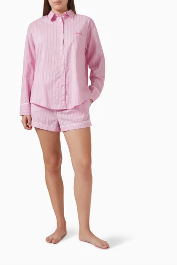 قميص مخطط قطن