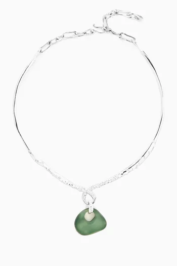 Ember Necklace in 21kt Plated Brass