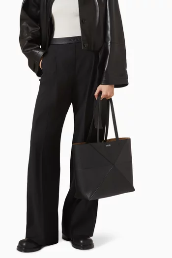Medium Puzzle Fold Tote Bag in Leather