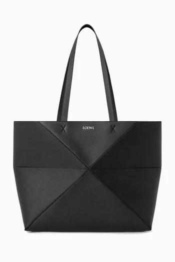 Medium Puzzle Fold Tote Bag in Leather