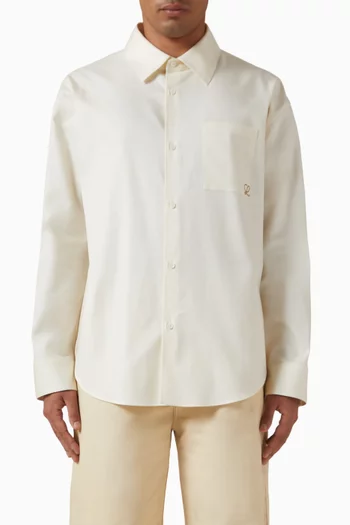 قميص قطن بوبلين