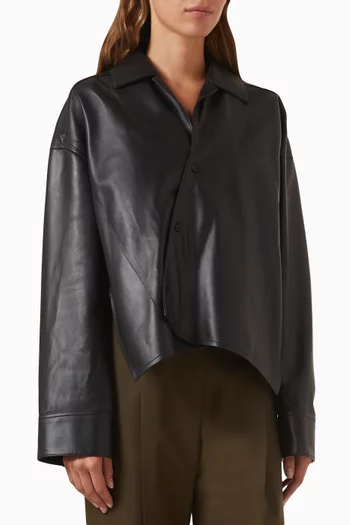 Trapeze Shirt in Leather