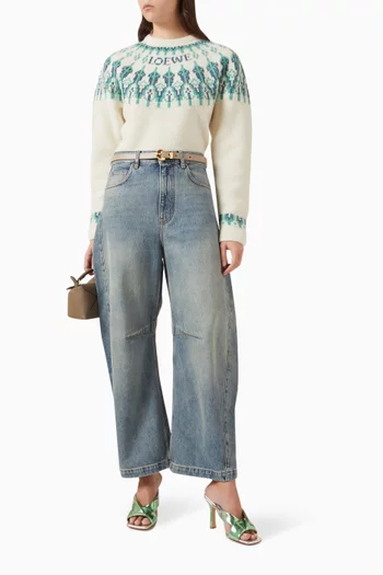 Sequin-embellished Knit Sweater