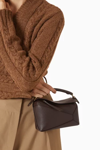 Mini Puzzle Edge Bag in Calfskin