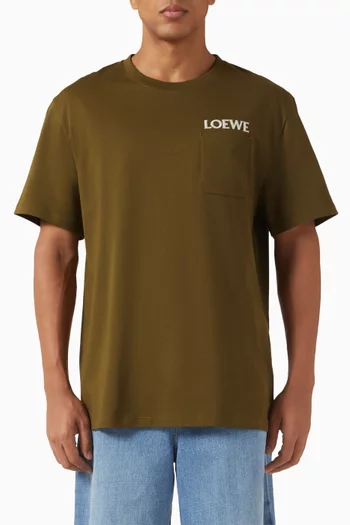 تي شيرت بقصة فضفاضة قطن