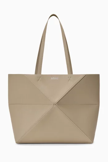 Medium Puzzle Fold Tote Bag in Leather