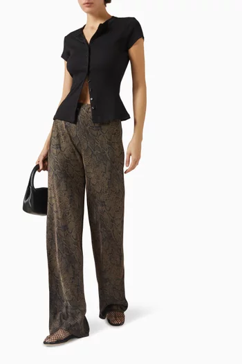 Gale Bias Pants in Satin